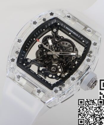 Crystal Richard Mille RM055 CN Custom Black Dial Watch