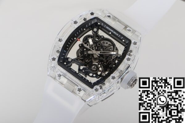 Crystal Richard Mille RM055 CN Custom Black Dial Watch