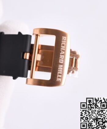 CN Richard Mille RM052 Rose Gold Black Diamond Case Watch