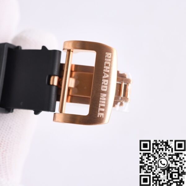 CN Richard Mille RM052 Rose Gold Black Diamond Case Watch