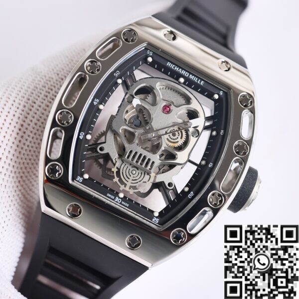 Men Richard Mille RM052 CN Skeleton Head Watch