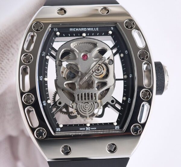 Men Richard Mille RM052 CN Skeleton Head Watch