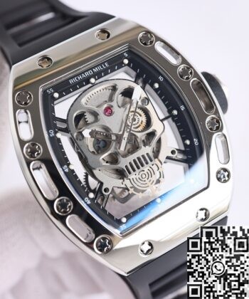 Men Richard Mille RM052 CN Skeleton Head Watch