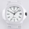 Patek Philippe Nautilus White Dial AET Custom Ceramic Watch