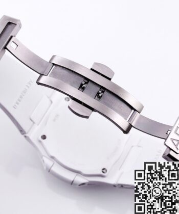 Patek Philippe Nautilus White Dial AET Custom Ceramic Watch