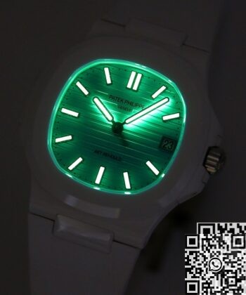 AET Custom Patek Philippe White Nautilus Tiffany Blue Dial White