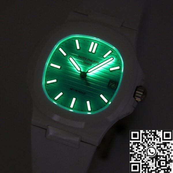 AET Custom Patek Philippe White Nautilus Tiffany Blue Dial White