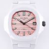 Custom Nautilus AET Patek Philippe Pink Dial White Ceramic