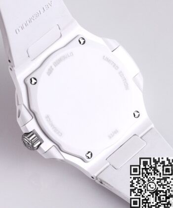 Custom Nautilus AET Patek Philippe Pink Dial White Ceramic
