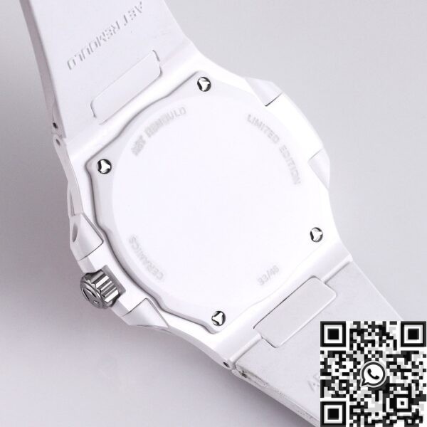 Custom Nautilus AET Patek Philippe Pink Dial White Ceramic