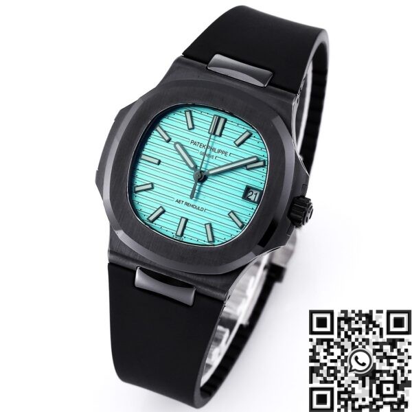 Patek Philippe Nautilus 40MM AET Custom Tiffany Blue Dial Black