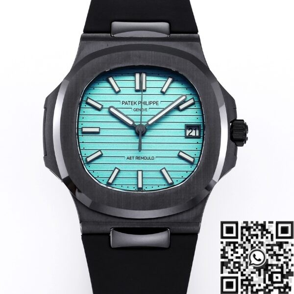 Patek Philippe Nautilus 40MM AET Custom Tiffany Blue Dial Black