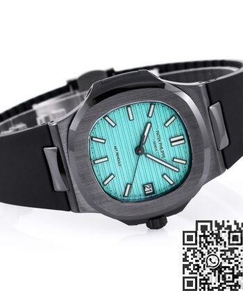 Patek Philippe Nautilus 40MM AET Custom Tiffany Blue Dial Black