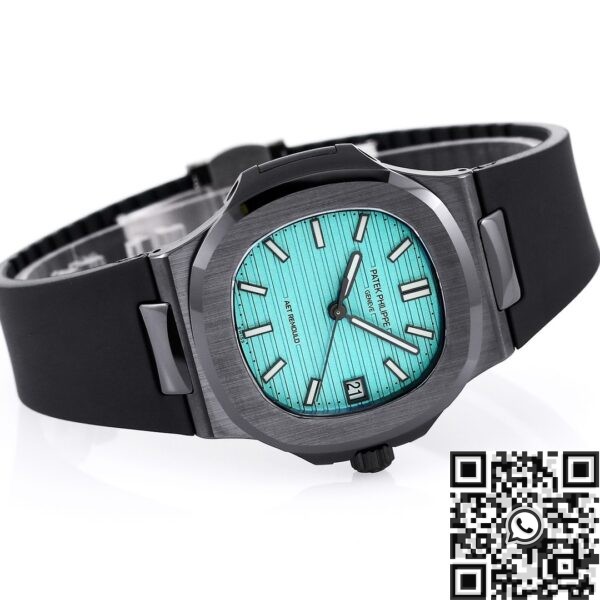 Patek Philippe Nautilus 40MM AET Custom Tiffany Blue Dial Black