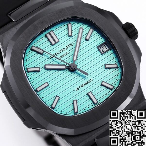Patek Philippe Nautilus 40MM AET Custom Tiffany Blue Dial Black