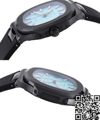 Patek Philippe Nautilus 40MM AET Custom Tiffany Blue Dial Black