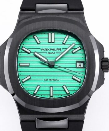 Nautilus Green Dial AET Custom Patek Philippe Black Ceramic