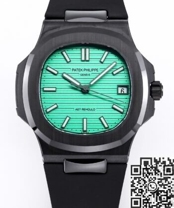 Nautilus Green Dial AET Custom Patek Philippe Black Ceramic