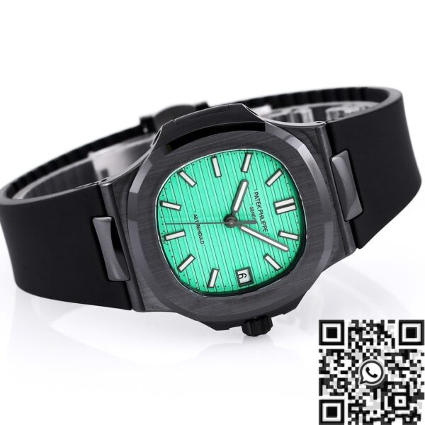 Nautilus Green Dial AET Custom Patek Philippe Black Ceramic