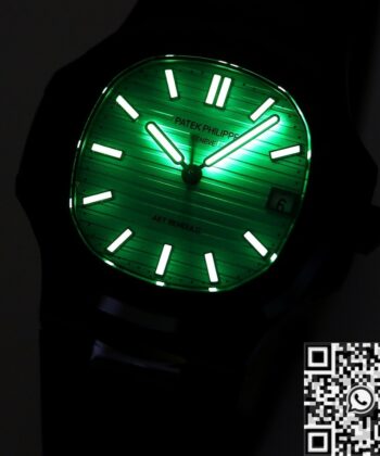 Nautilus Green Dial AET Custom Patek Philippe Black Ceramic