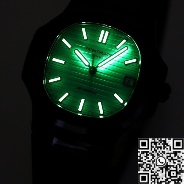 Nautilus Green Dial AET Custom Patek Philippe Black Ceramic