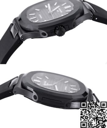 Nautilus Gradient Black Ceramic AET Custom Patek Philippe
