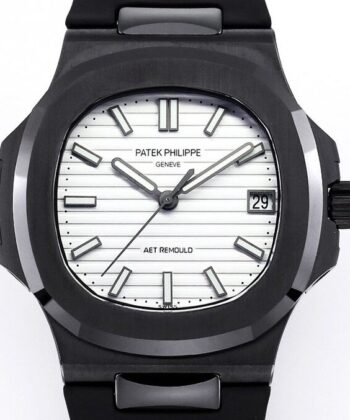Patek Philippe White Dial AET Custom Nautilus Gradient Black