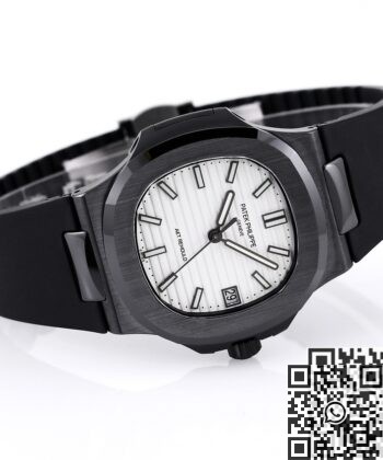 Patek Philippe White Dial AET Custom Nautilus Gradient Black