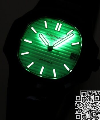 Patek Philippe White Dial AET Custom Nautilus Gradient Black