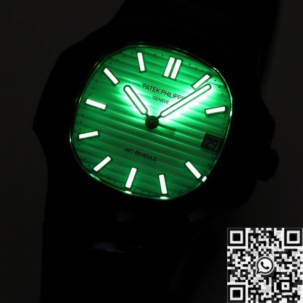 Patek Philippe White Dial AET Custom Nautilus Gradient Black