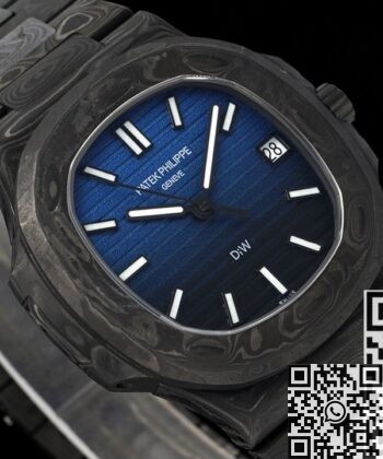 Nautilus Gradient Blue Watch DIW Custom Patek Philippe