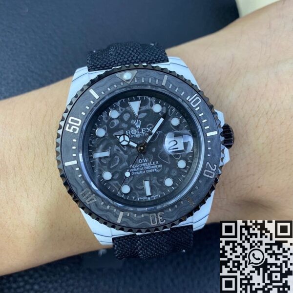Custom Sea-Dweller Watch DIW Rolex Carbon Fiber Case