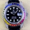 IPK Custom Rolex Submariner Rainbow Diamond Bezel Black 40