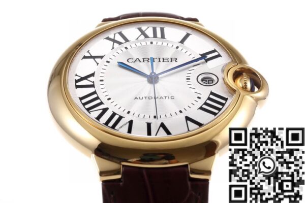 Cartier Ballon Bleu Chronograph W6900551 Silver Dial Size 42mm