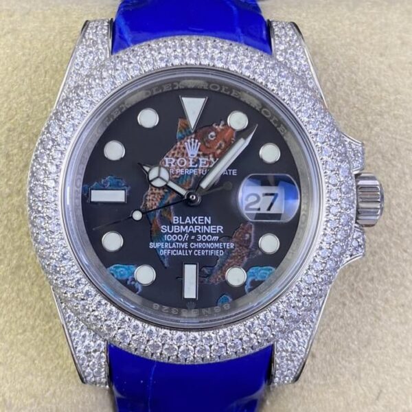 Rolex Submariner Cost IPK Custom Diamond Set Koi 40 Watch
