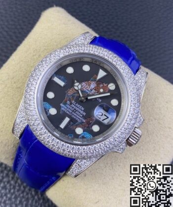 Rolex Submariner Cost IPK Custom Diamond Set Koi 40 Watch