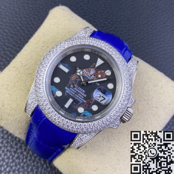 Rolex Submariner Cost IPK Custom Diamond Set Koi 40 Watch