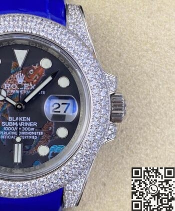 Rolex Submariner Cost IPK Custom Diamond Set Koi 40 Watch