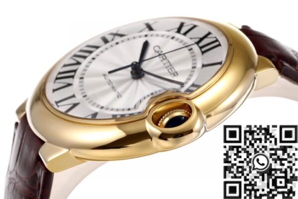 Cartier Ballon Bleu Chronograph W6900551 Silver Dial Size 42mm