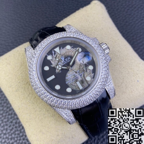 Rolex Submariner Band IPK Custom Diamond Set Dragon 40