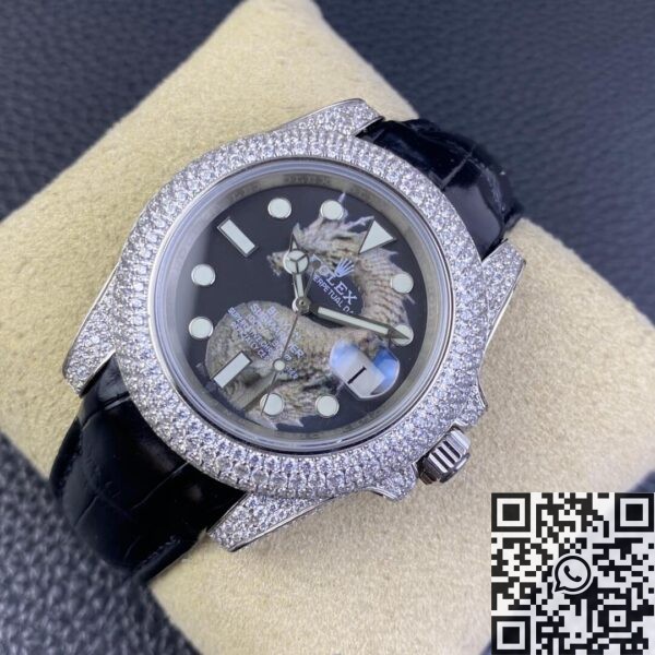 Rolex Submariner Band IPK Custom Diamond Set Dragon 40