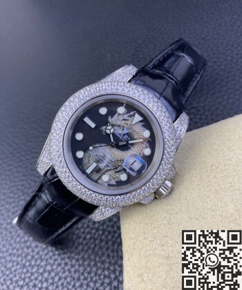 Rolex Submariner Band IPK Custom Diamond Set Dragon 40