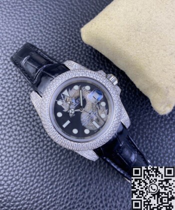 Rolex Submariner Band IPK Custom Diamond Set Dragon 40