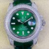 Rolex Submariner Strap IPK Custom Diamond Set Green 40 Watch