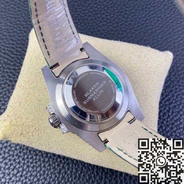 Rolex Submariner Strap IPK Custom Diamond Set Green 40 Watch