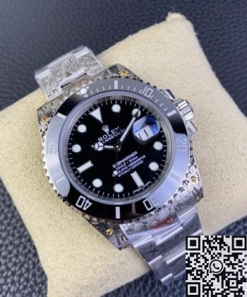Submariner Two Tone Rolex CN Custom Carving Tattoo Craft