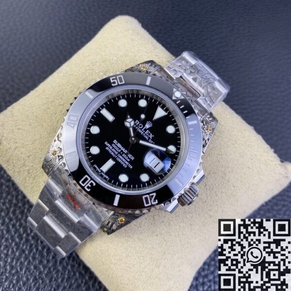 Submariner Two Tone Rolex CN Custom Carving Tattoo Craft