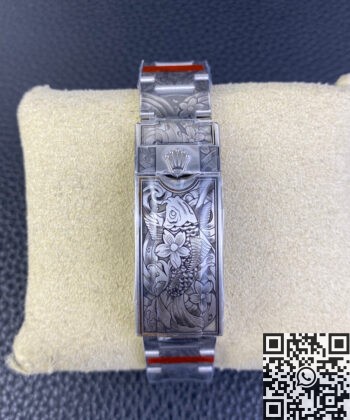 Submariner Two Tone Rolex CN Custom Carving Tattoo Craft