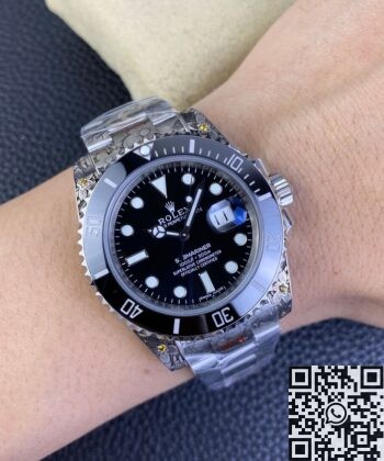 Submariner Two Tone Rolex CN Custom Carving Tattoo Craft