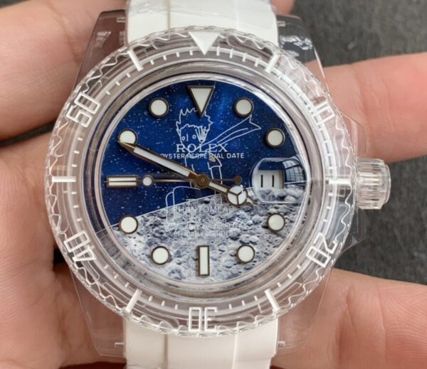 Rolex Submariner 2024​ CN Custom Acrylic Clear Lunar Starry